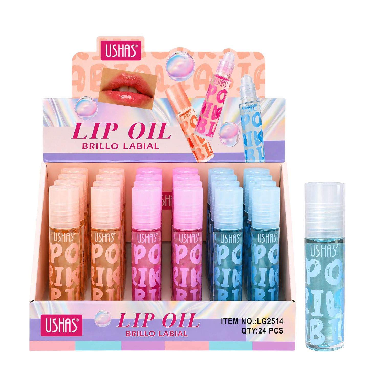 BRILLO GLOSS ROLL-ON COLORES USHAS