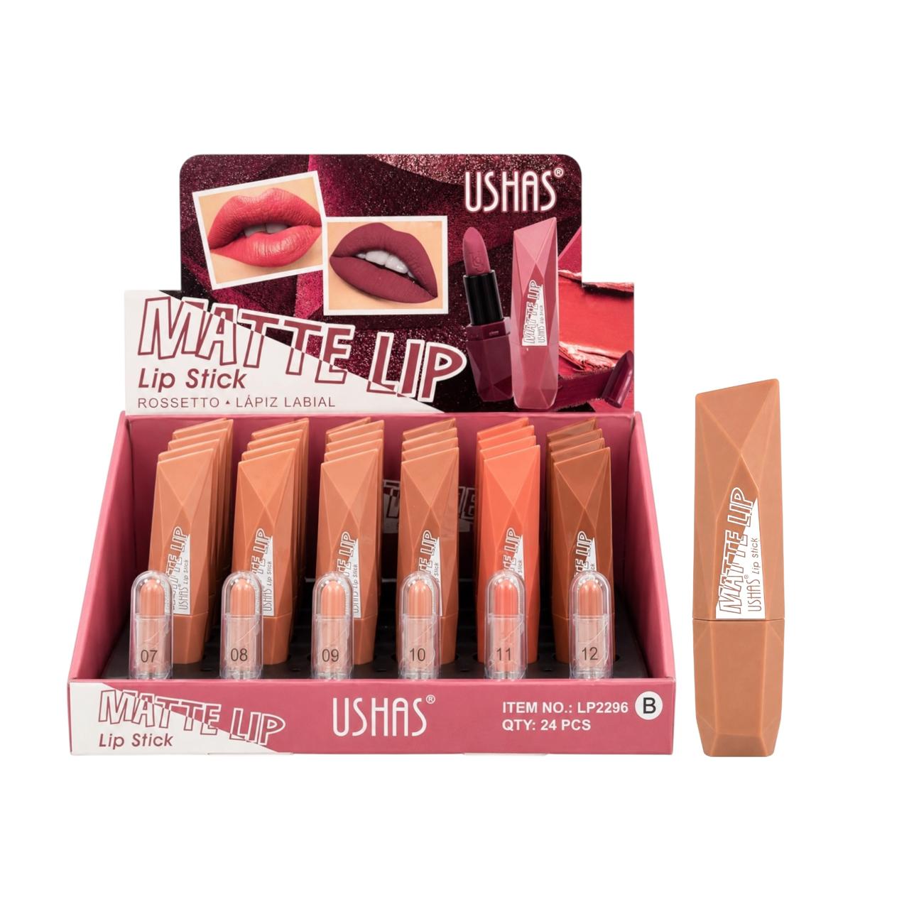 LABIAL EN BARRA MATTE LIP USHAS