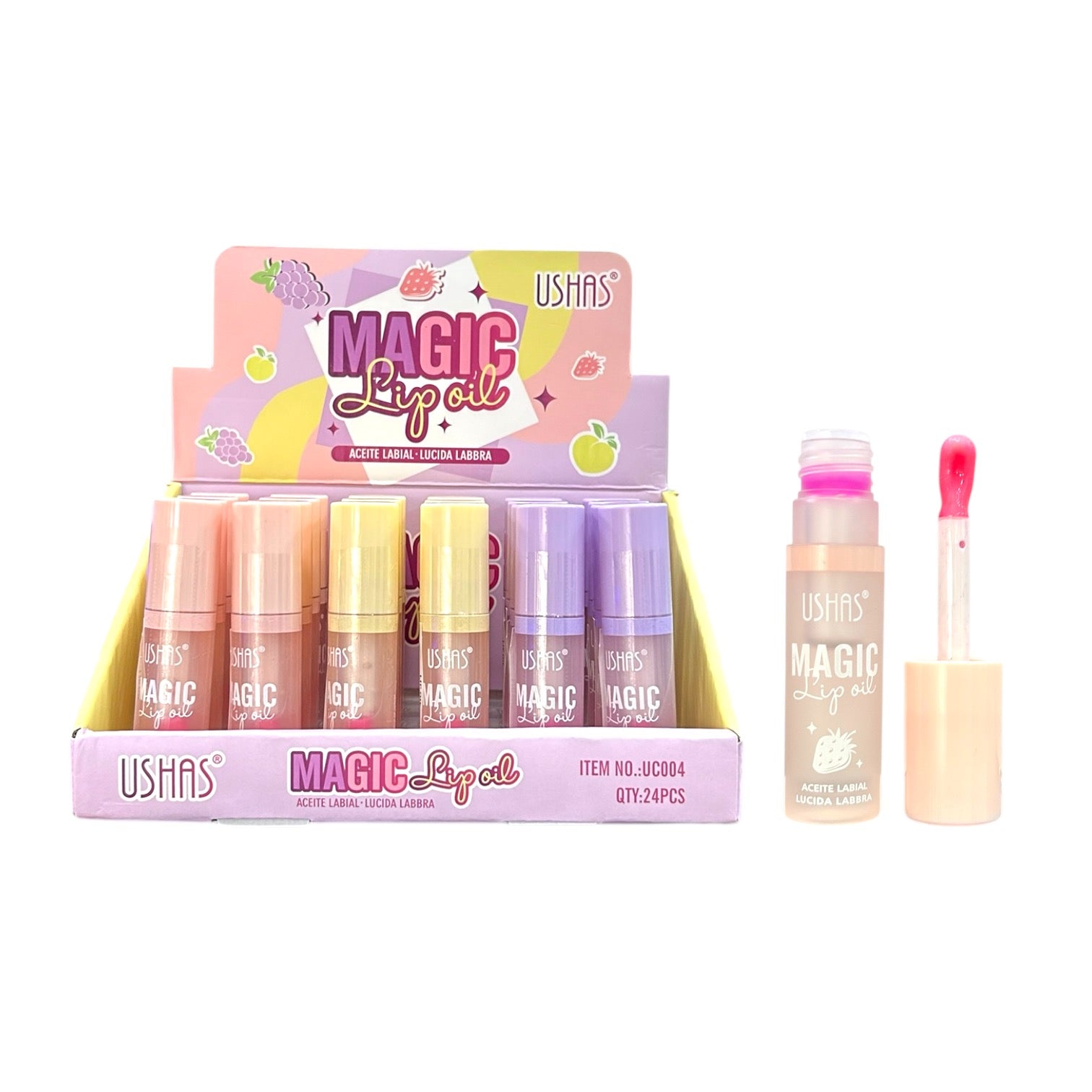 BRILLO MAGICO ACEITE LABIAL MAGIC FRUTAS USHAS
