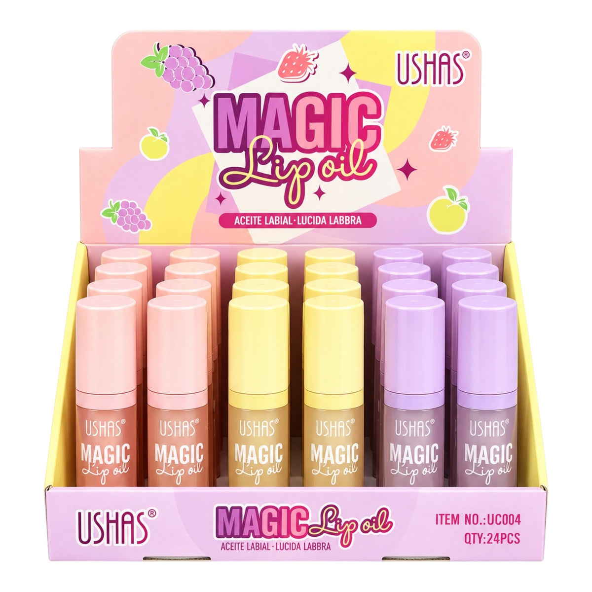 BRILLO MAGICO ACEITE LABIAL MAGIC FRUTAS USHAS