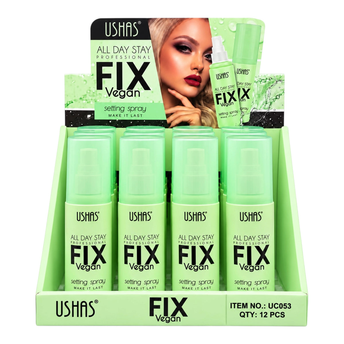 FIJADOR DE MAQUILLAJE ALL DAY STAY VEGAN/BRIGHTEN USHAS