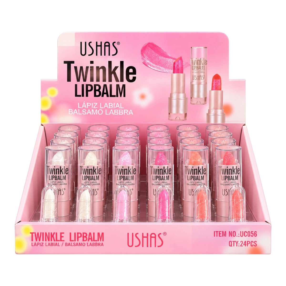 LABIAL MAGICO ESCARCHADO TWINKLE LIPBALM USHAS