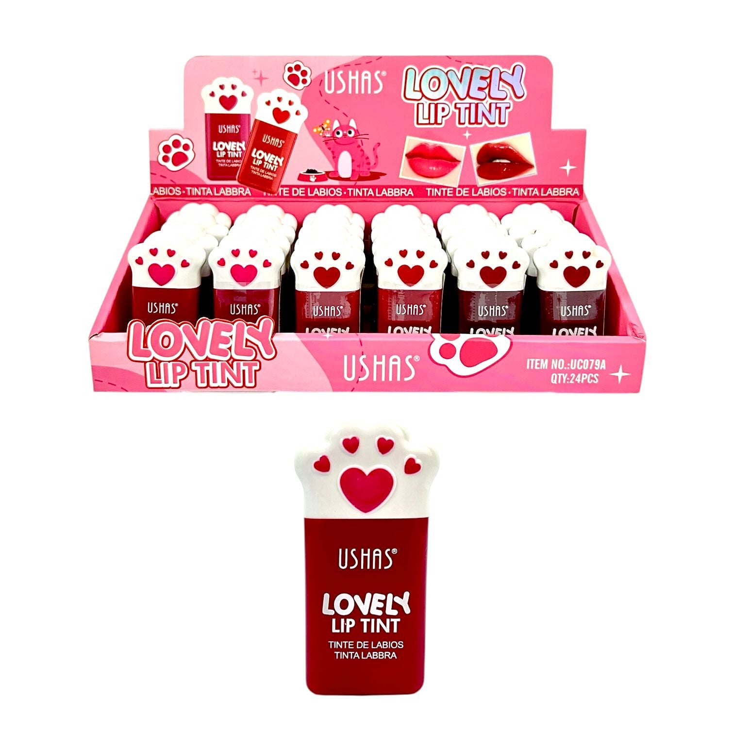 TINTA DE LABIOS HUELLITA DE GATO LOVELY USHAS