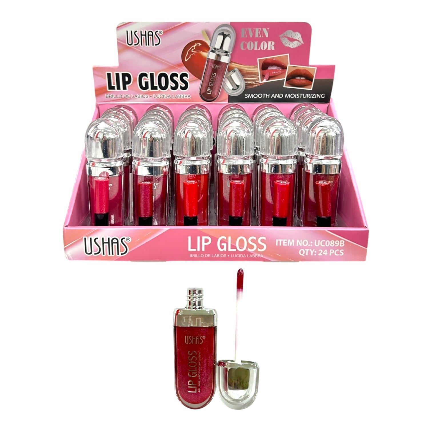 BRILLO GLOSS CON COLOR LIP GLOSS EVEN COLOR USHAS