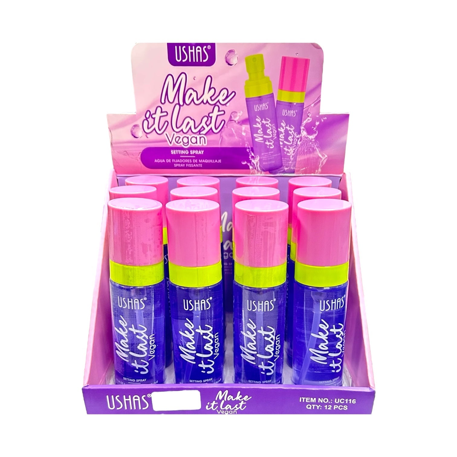 FIJADOR DE MAQUILLAJE MAKE IT LAST VEGAN 80ML USHAS