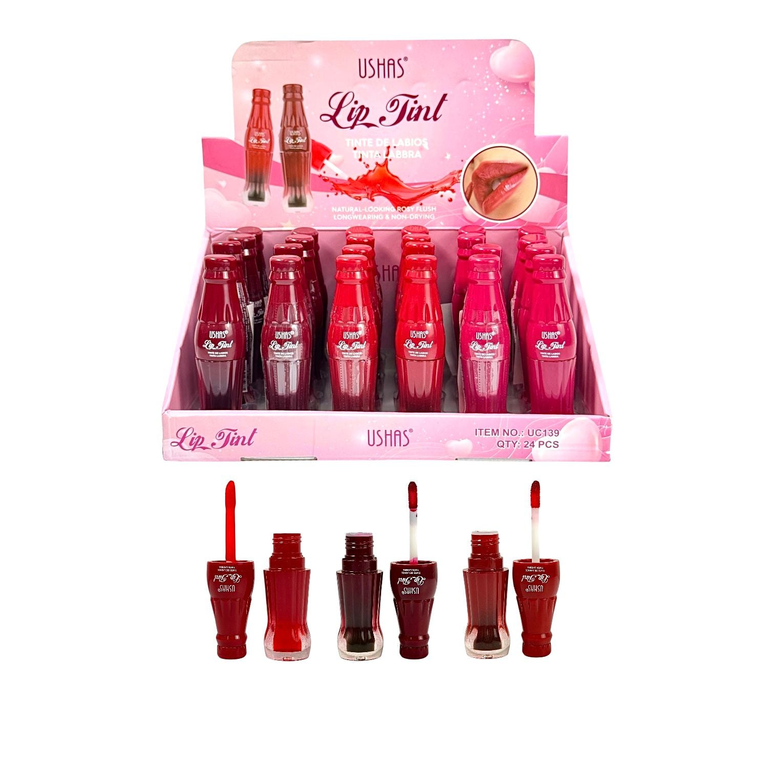 TINTA DE LABIOS BOTELLITA COCACOLA USHAS