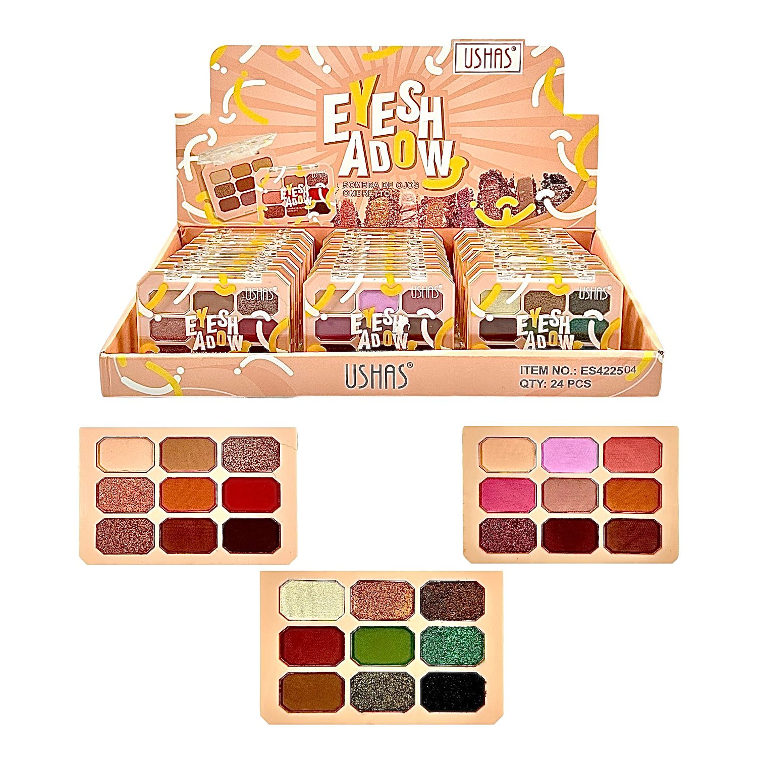 PALETA DE SOMBRAS X9 TONOS EYESHADOW USHAS