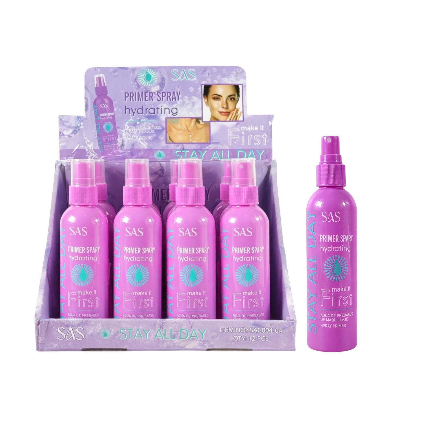 PRIMER EN SPRAY MORADO STAY ALL DAY SAS