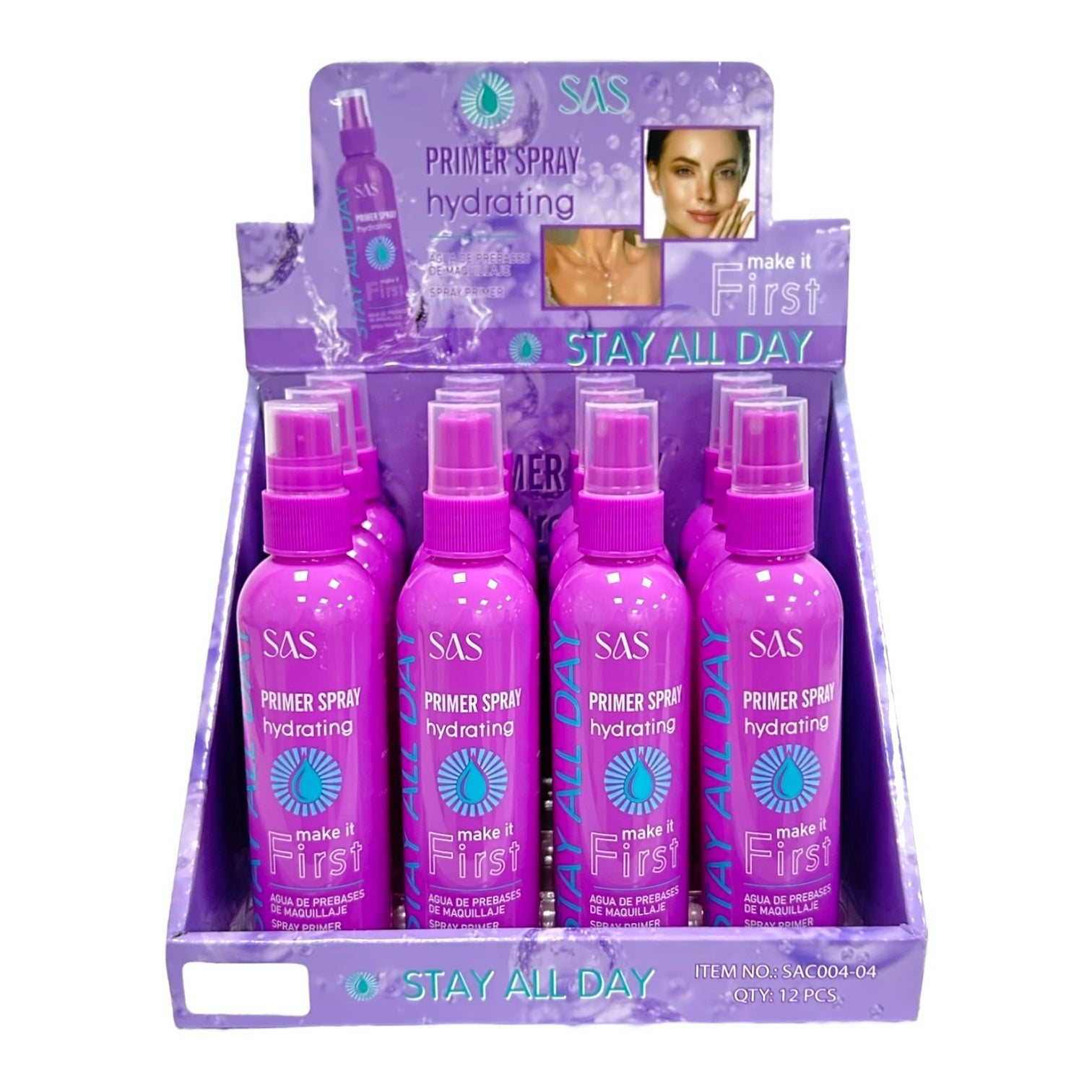 PRIMER EN SPRAY MORADO STAY ALL DAY SAS