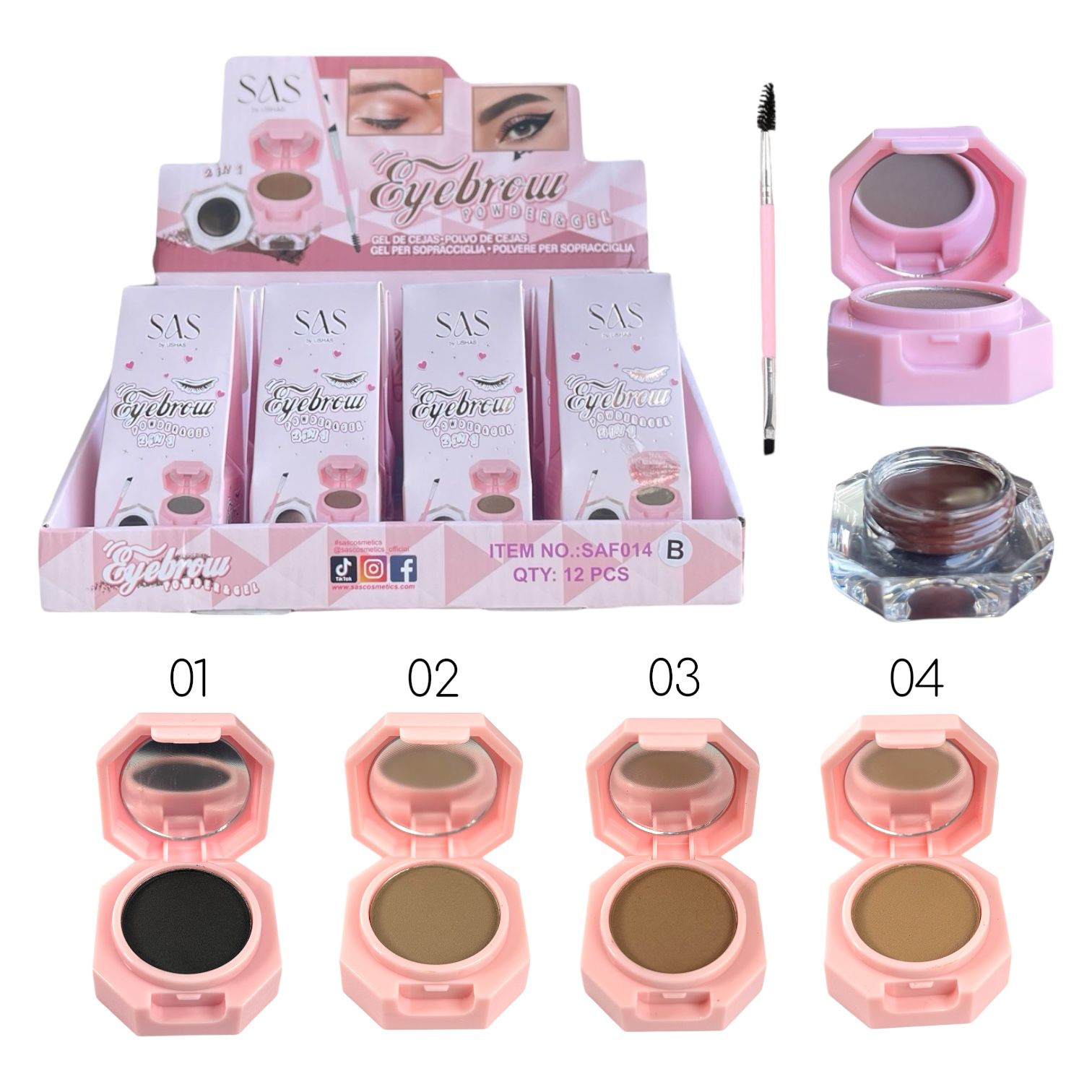 BETUN DE CEJAS GEL Y POLVO SAS USHAS