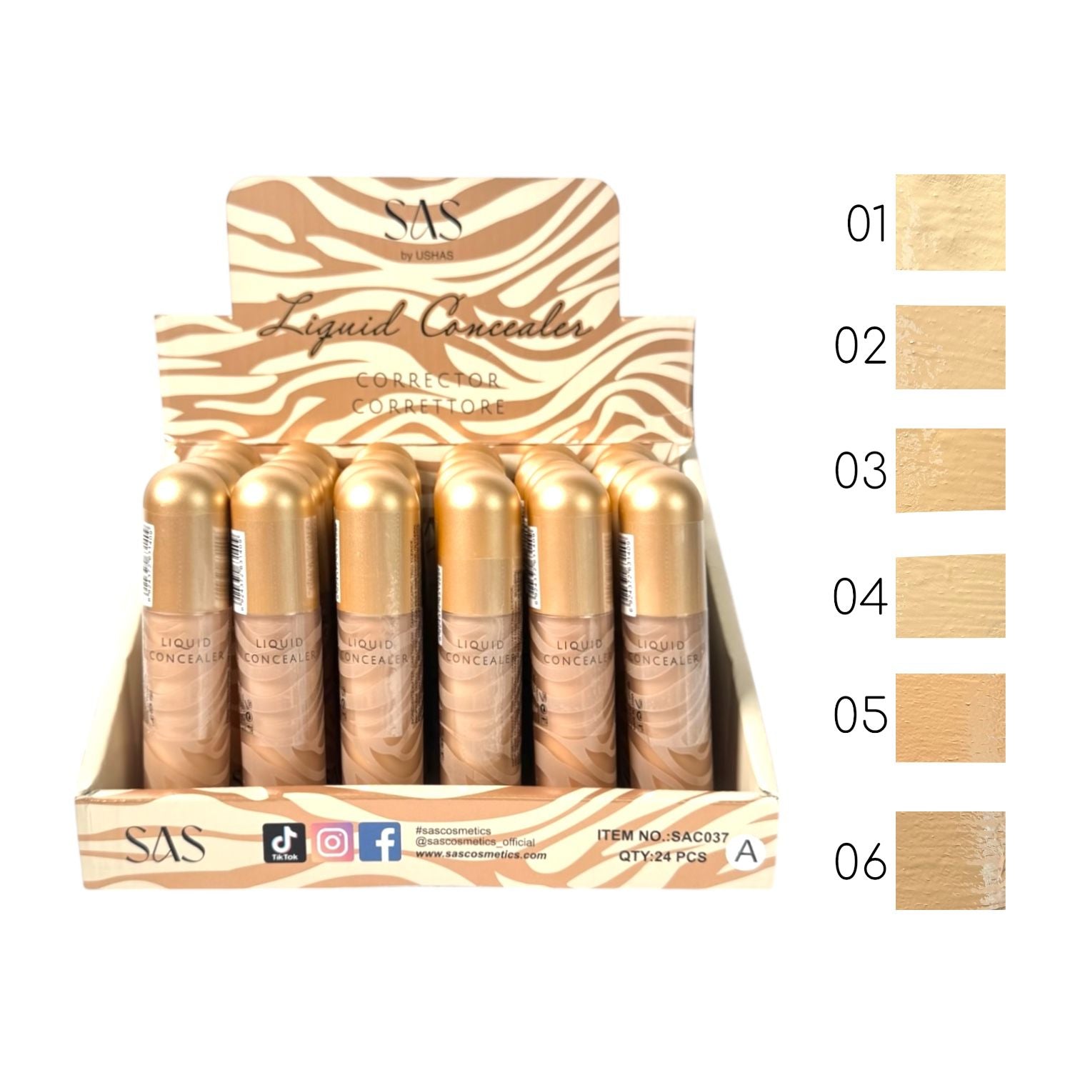 CORRECTOR LIQUIDO TAPA DORADA PRINT SAS USHAS