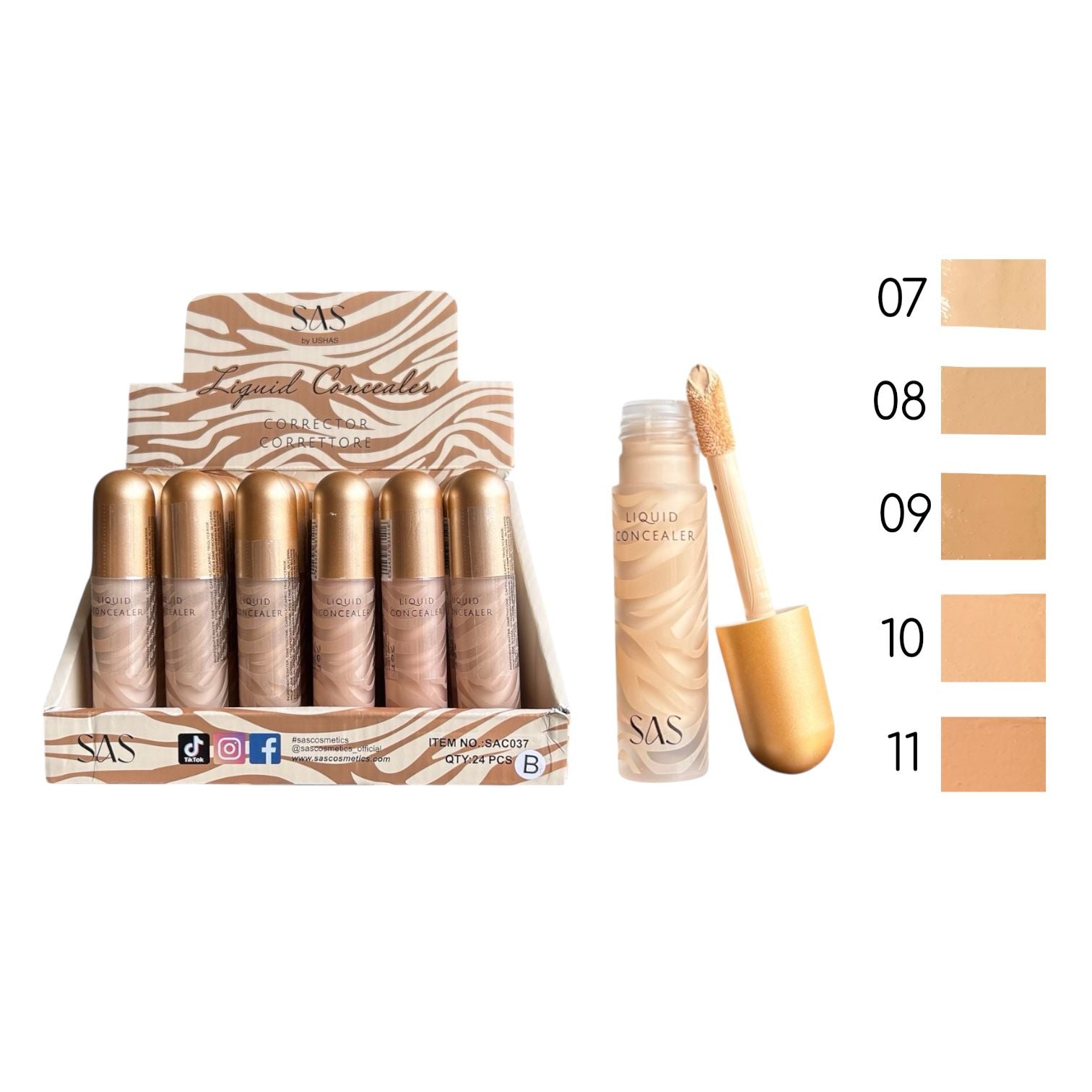 CORRECTOR LIQUIDO TAPA DORADA PRINT SAS USHAS