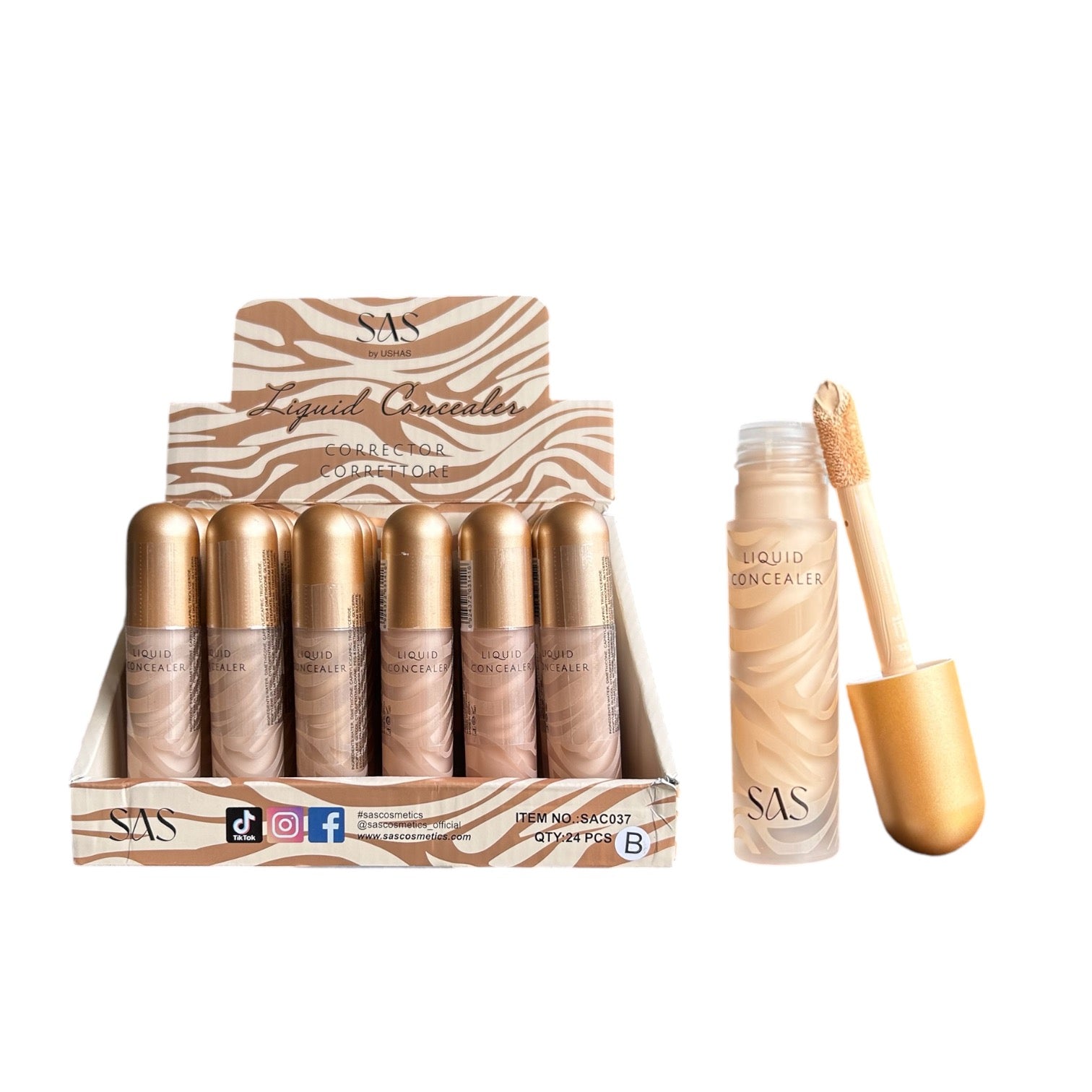 CORRECTOR LIQUIDO TAPA DORADA PRINT SAS USHAS