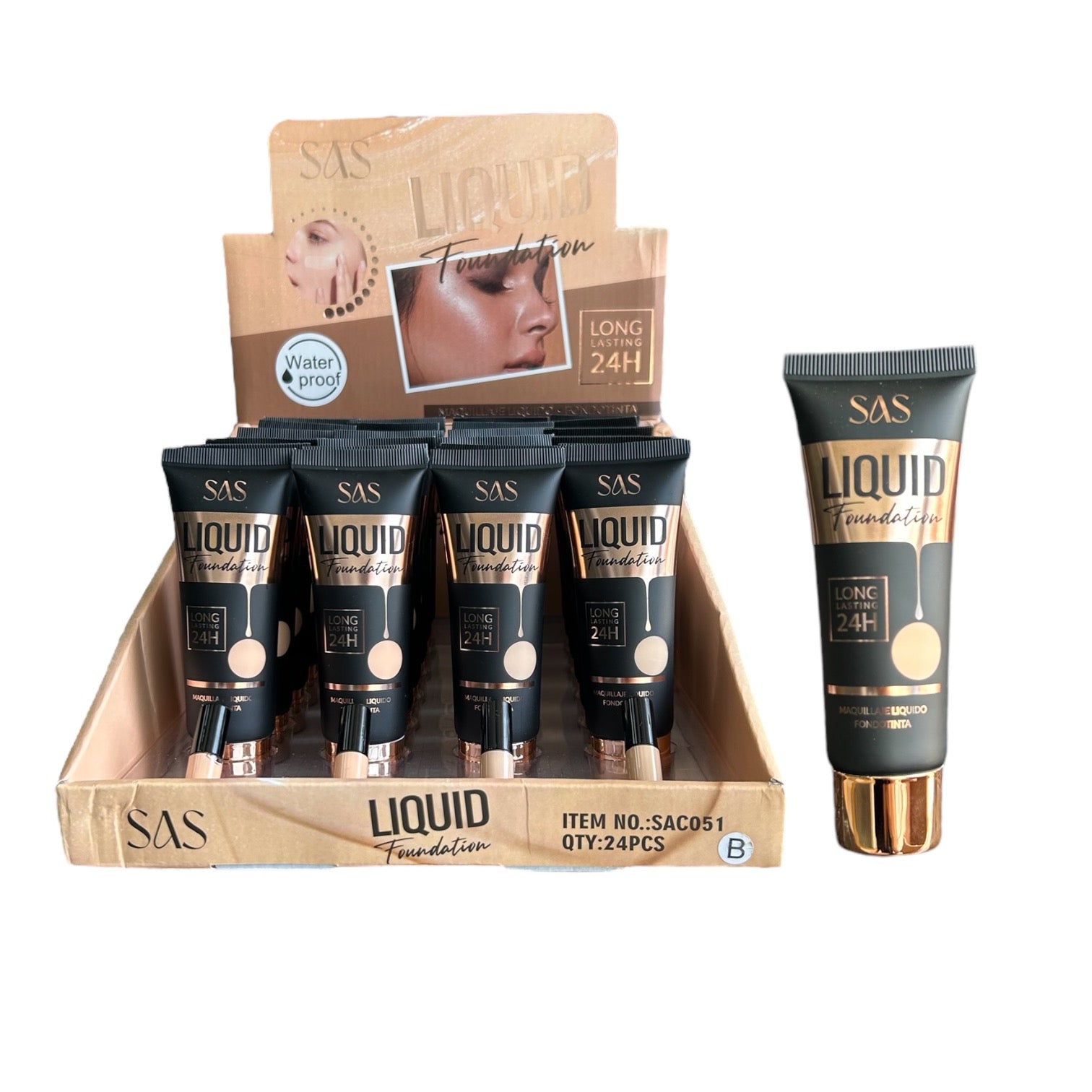 BASE LIQUIDA FOUNDATION 24H SAS USHAS