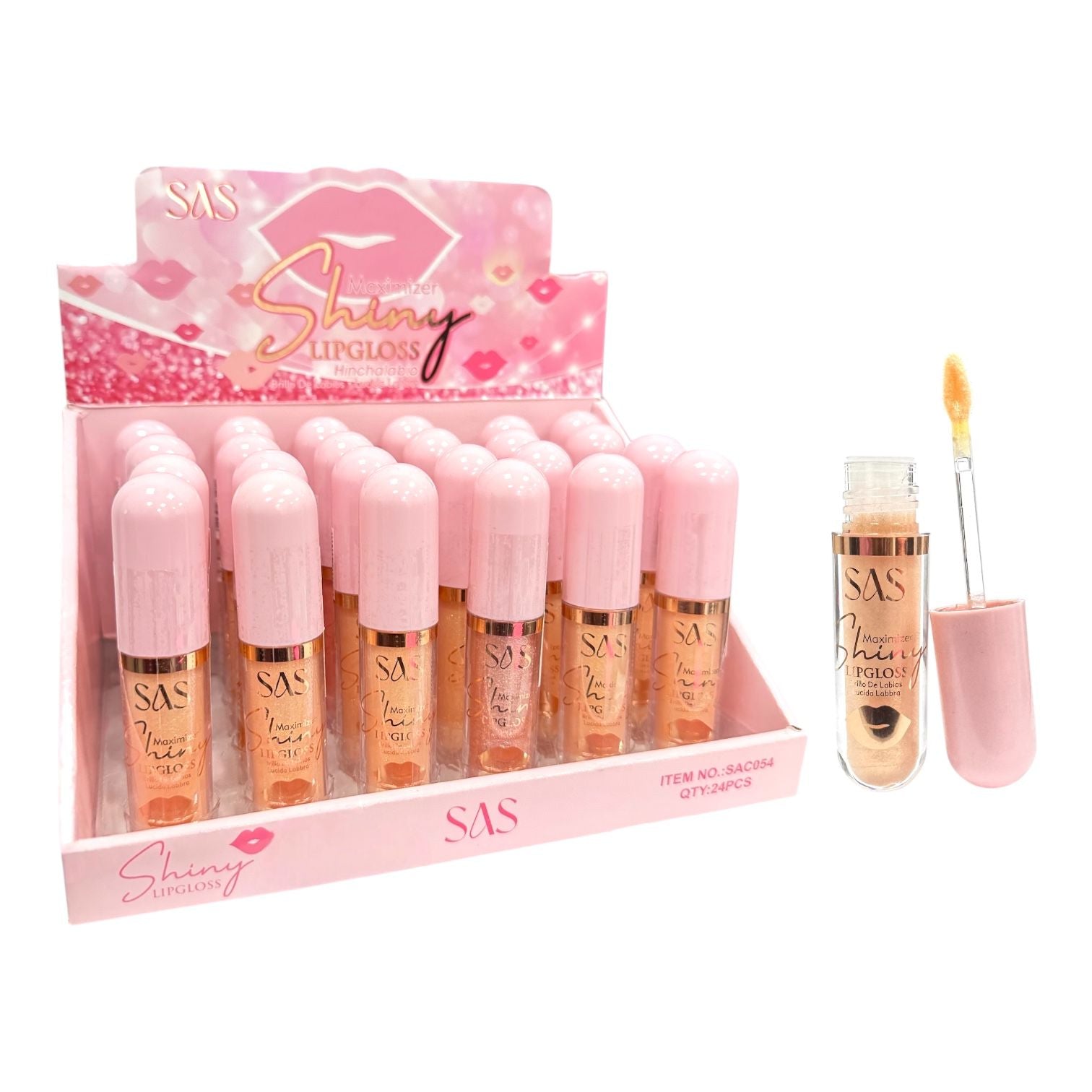 GLOSS VOLUMINIZADOR ESCARCHADO SHINY SAS