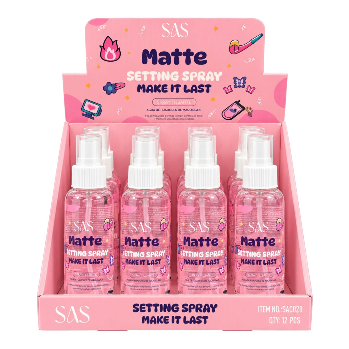 FIJADOR DE MAQUILLAJE MATTE MAKE IT LAST SAS