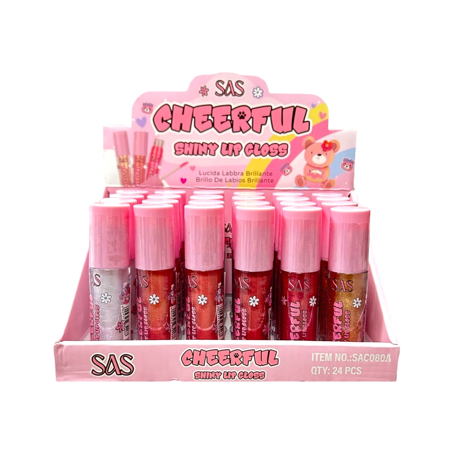 BRILLO GLOSS ESCARCHADO OSITA CHEERFUL SAS