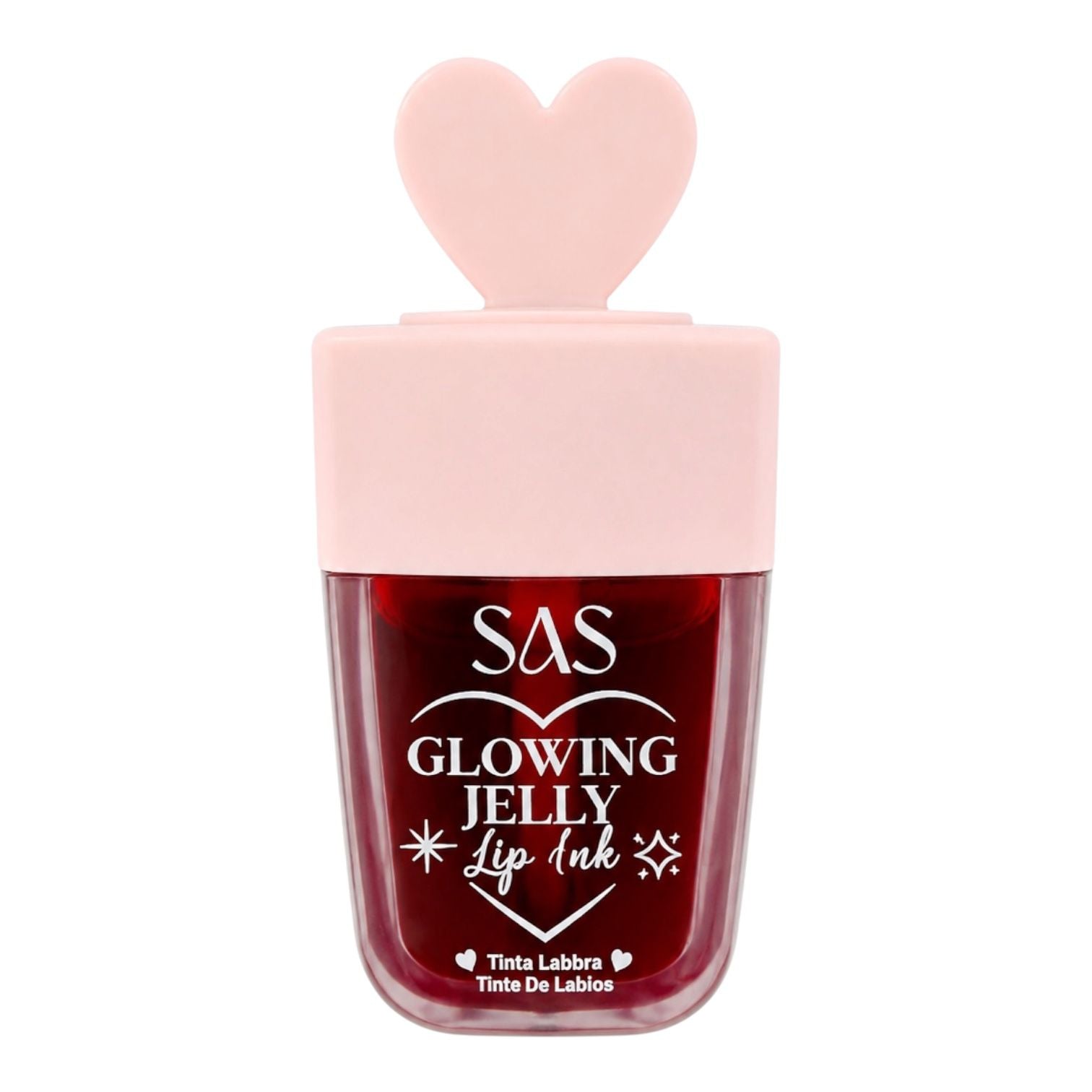 TINTA DE LABIOS PALETA GLOWING JELLY TAPA CORAZON SAS