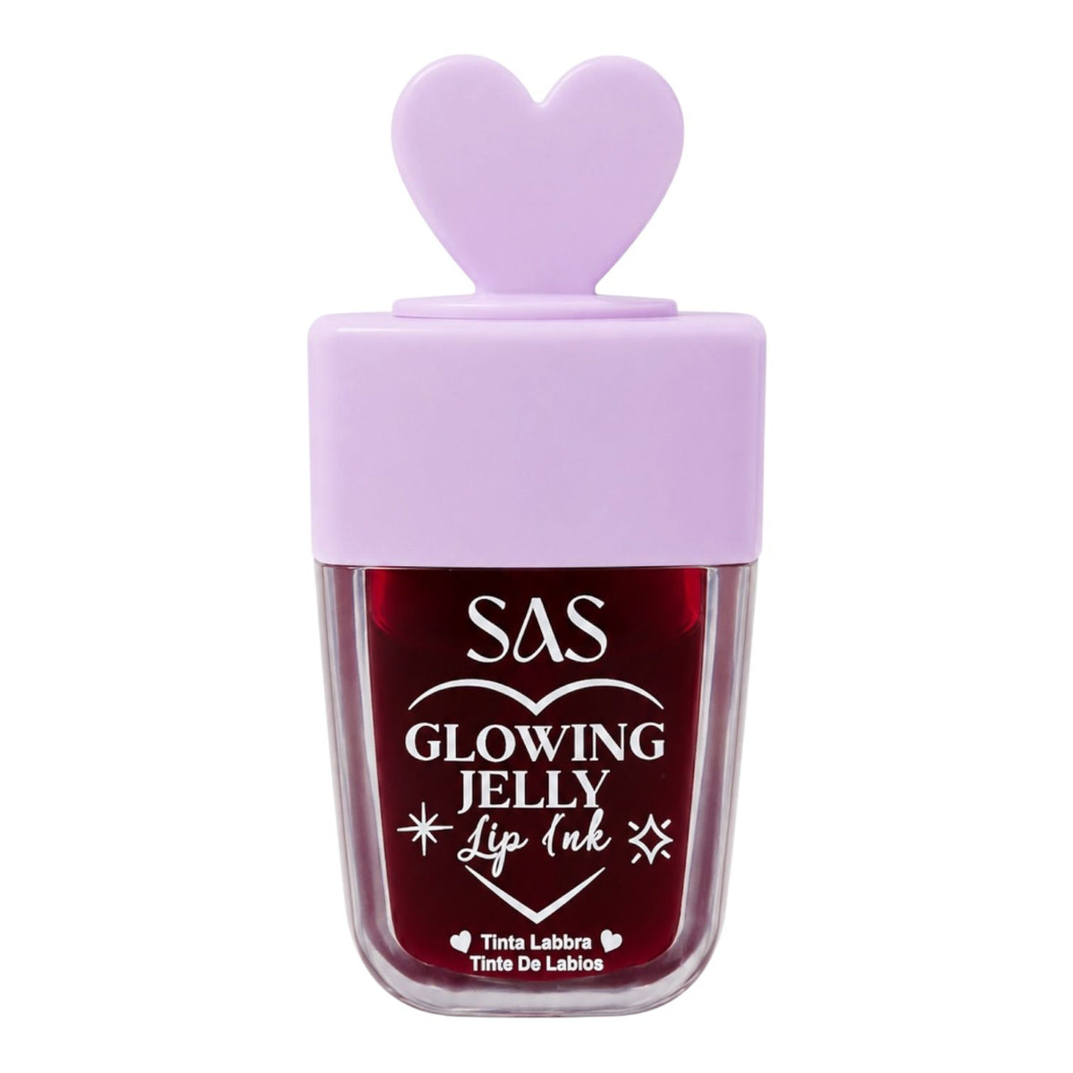 TINTA DE LABIOS PALETA GLOWING JELLY TAPA CORAZON SAS