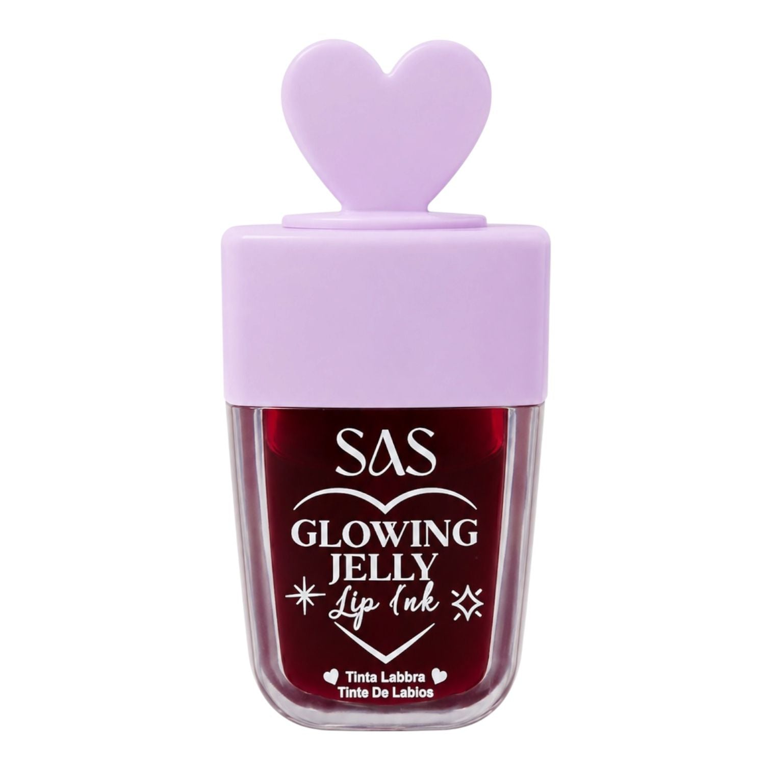 TINTA DE LABIOS PALETA GLOWING JELLY TAPA CORAZON SAS