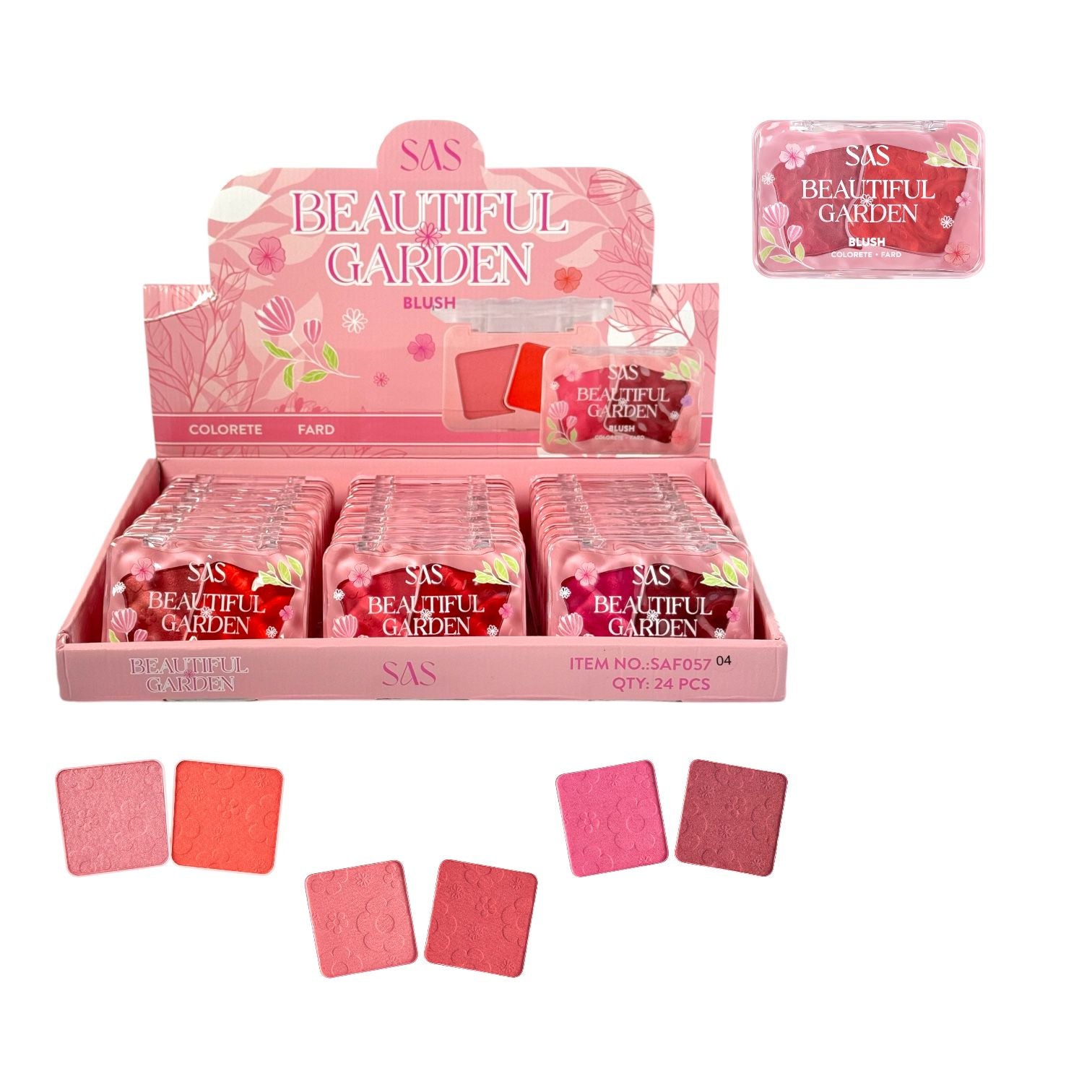 PALETA X2 RUBORES BEAUTIFUL GARDEN SAS