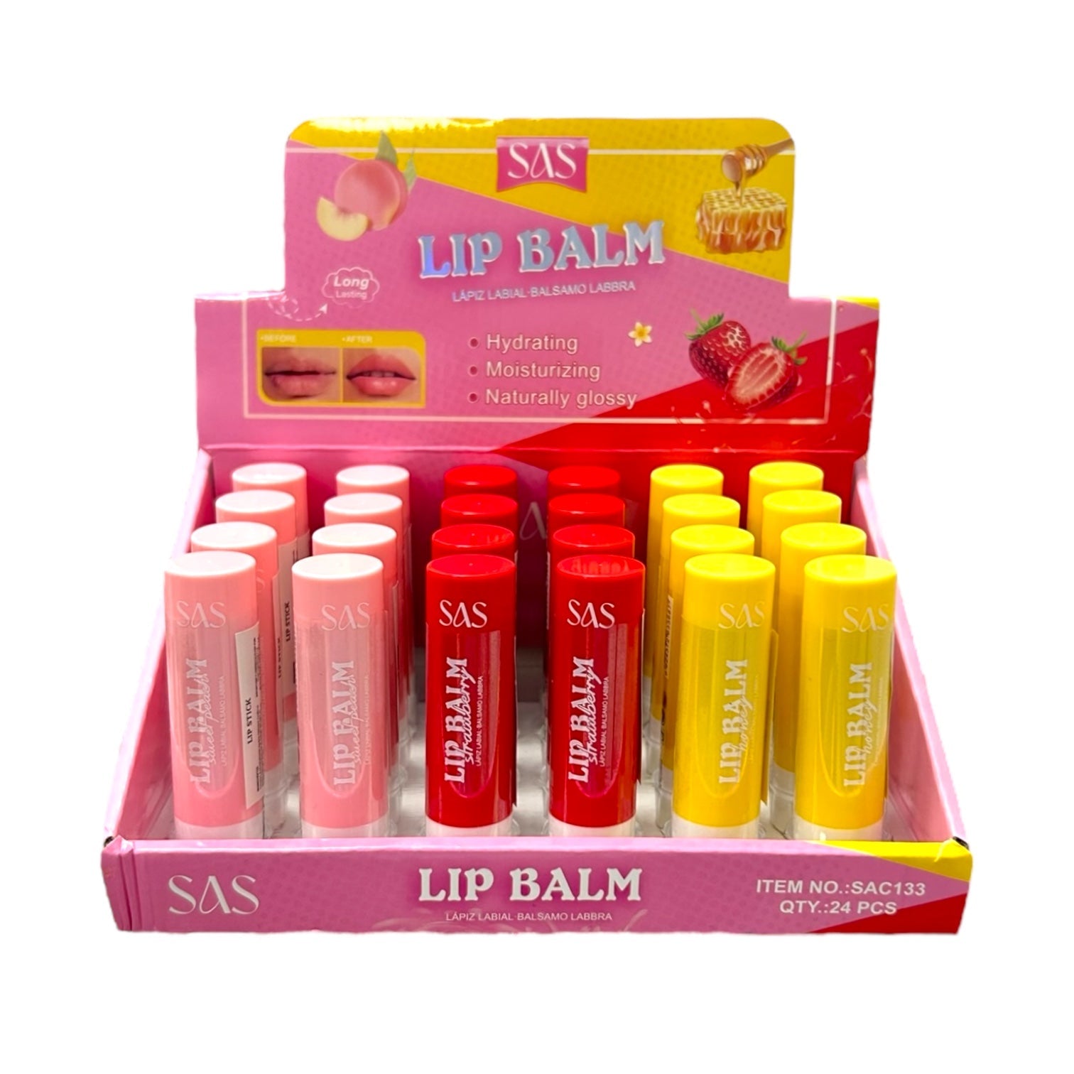 BALSAMO DE LABIOS DE FRUTAS SAS