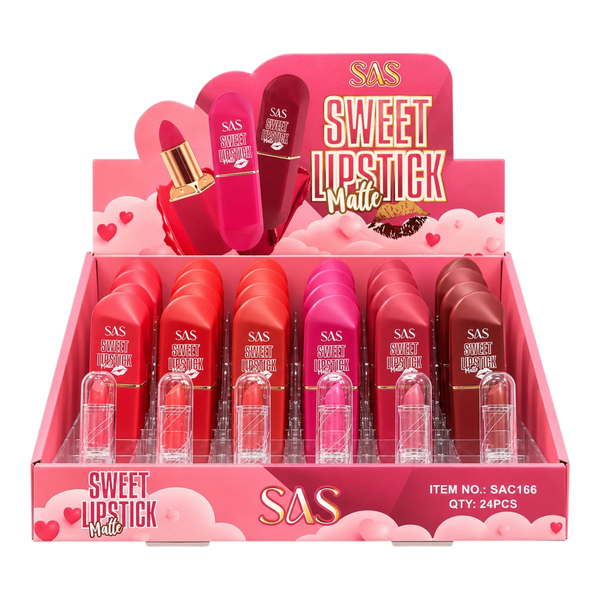 LABIAL EN BARRA SWEET LIPSTICK MATTE SAS