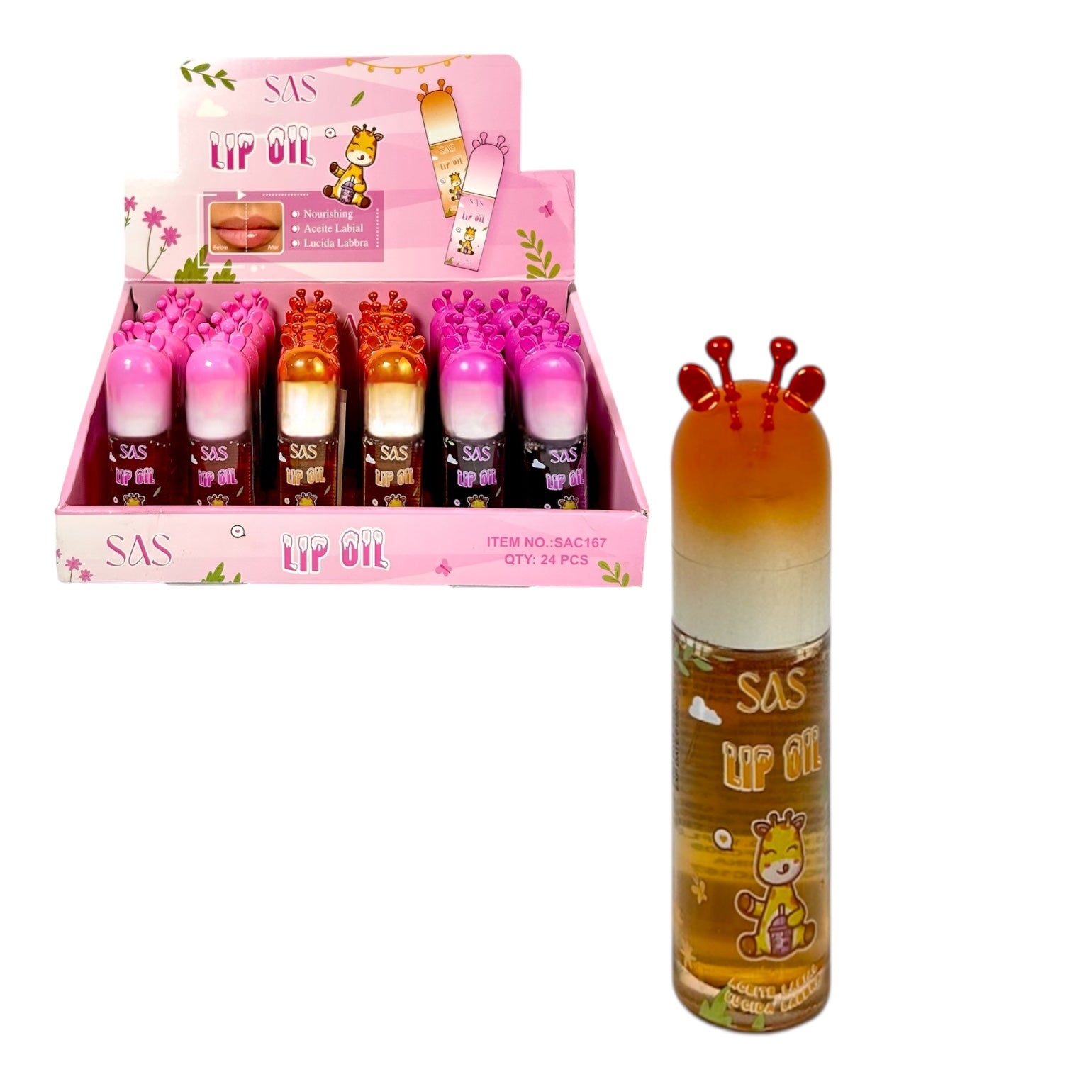 BRILLO GLOSS LIP OIL ROLL-ON JIRAFA SAS