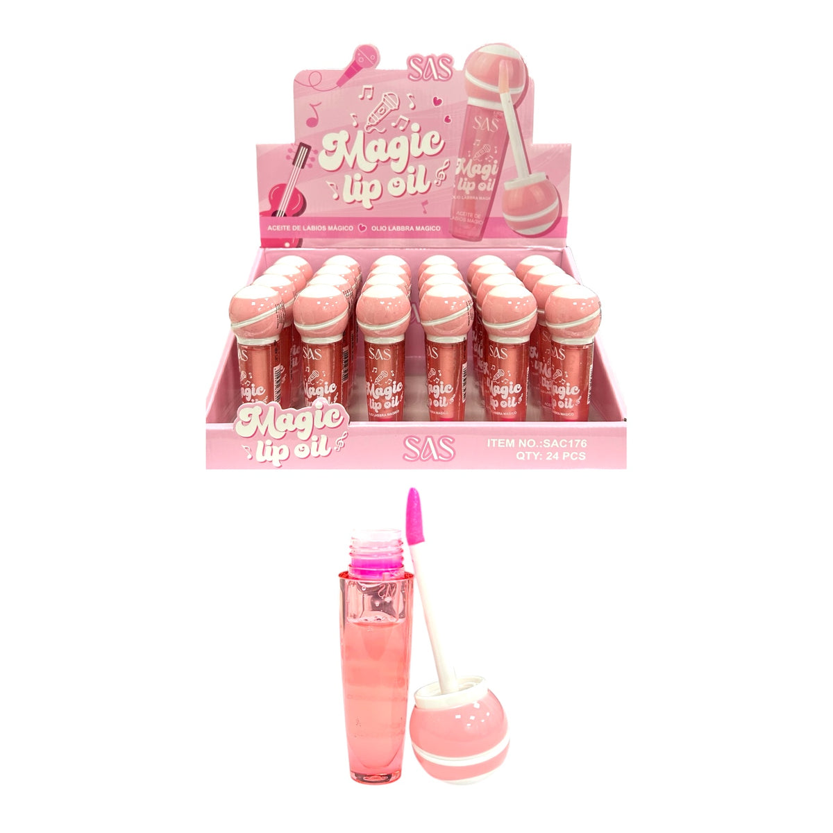 BRILLO MAGICO ACEITE DE LABIOS MAGICO MICROFONO SAS