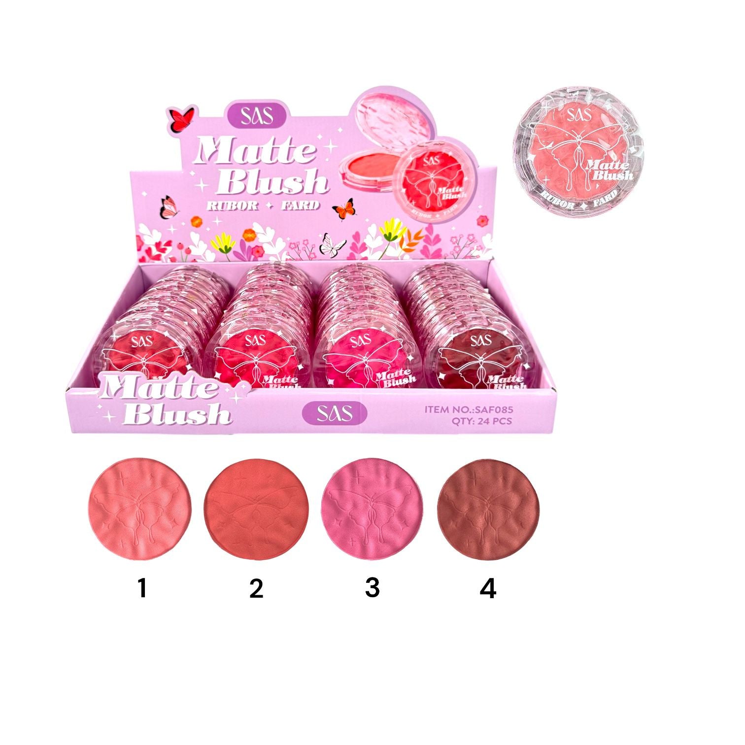 RUBOR EN POLVO MATTE MARIPOSA SAS