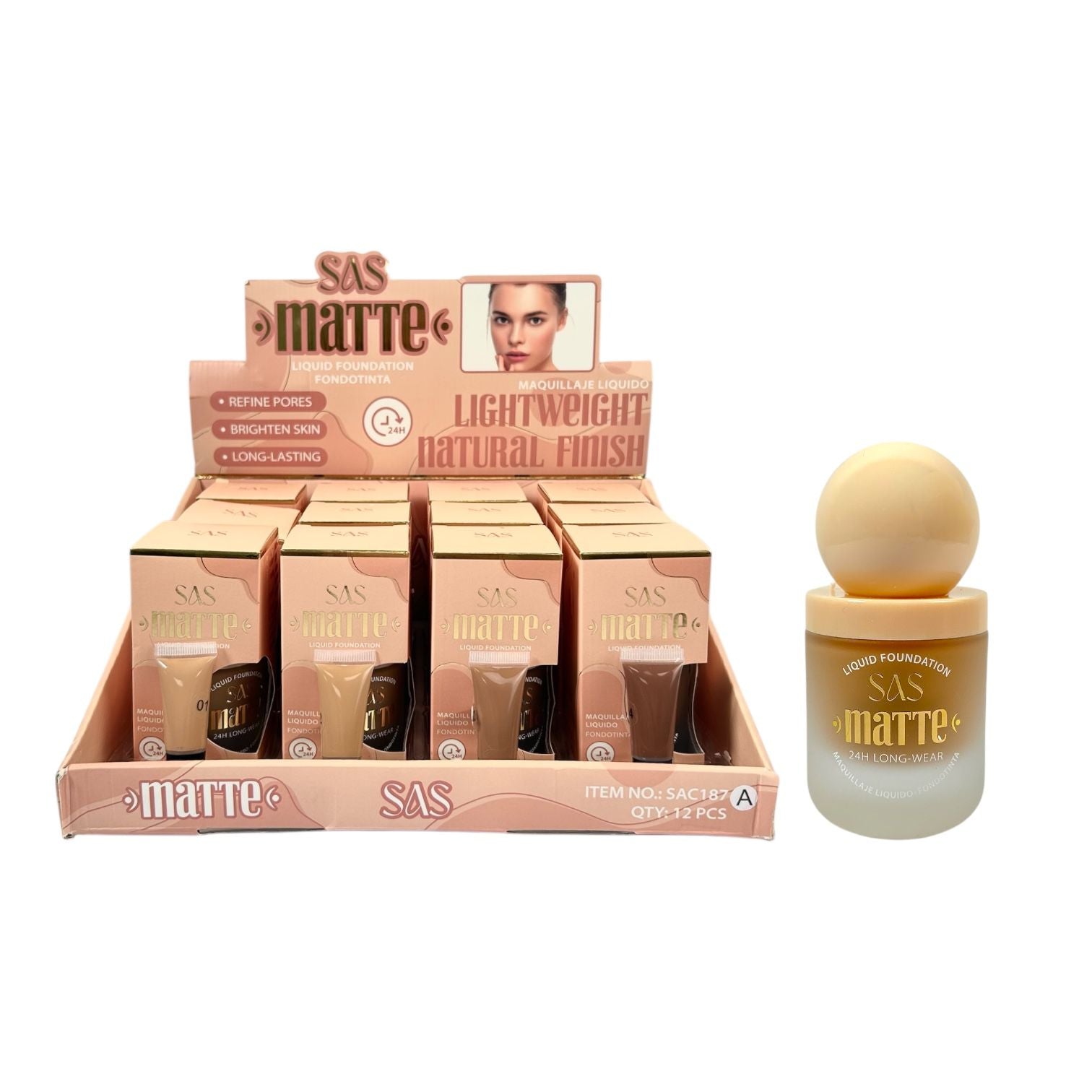 BASE LIQUIDA MATTE 24H SAS