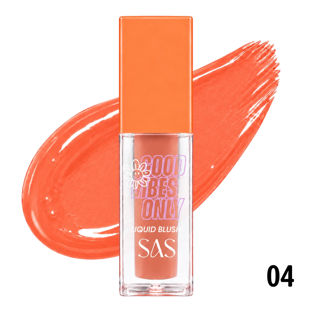 RUBOR LIQUIDO MATTE GOOD VIBES ONLY TAPA NARANJA SAS