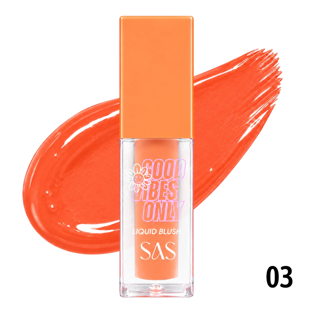 RUBOR LIQUIDO MATTE GOOD VIBES ONLY TAPA NARANJA SAS