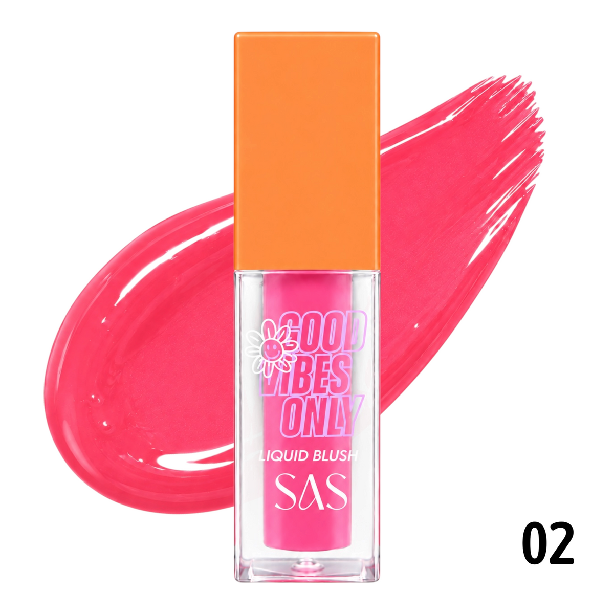 RUBOR LIQUIDO MATTE GOOD VIBES ONLY TAPA NARANJA SAS