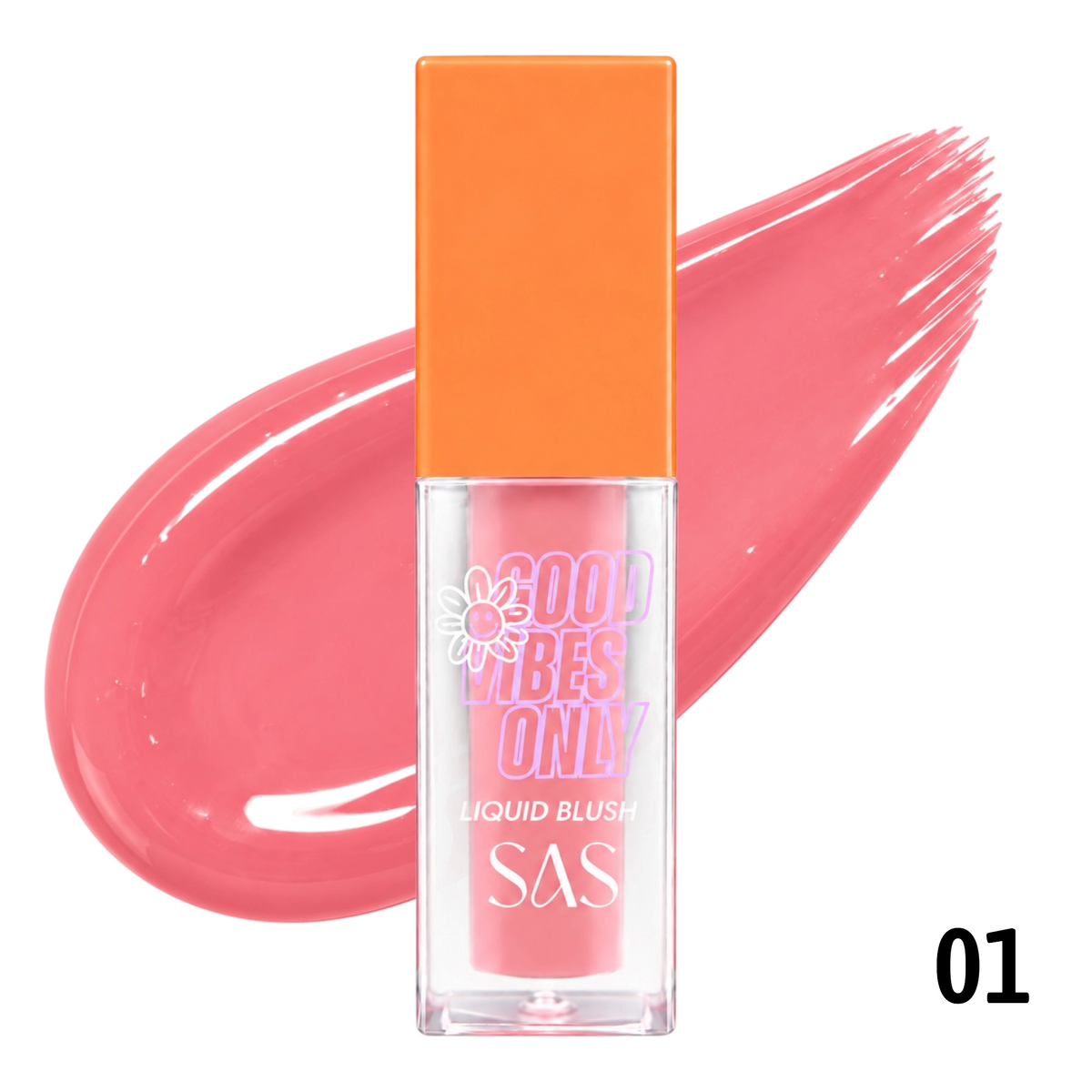 RUBOR LIQUIDO MATTE GOOD VIBES ONLY TAPA NARANJA SAS