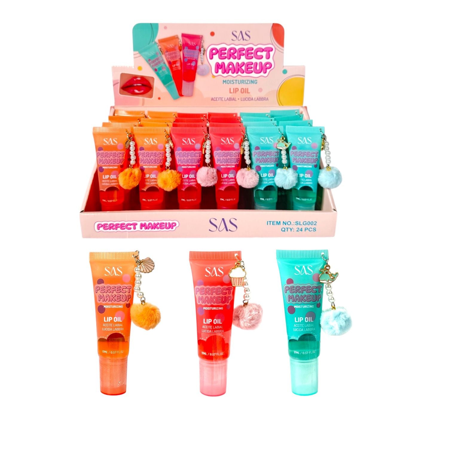 BRILLO GLOSS MENTOLADO 17ML PERFECT MAKEUP LLAVERO SAS