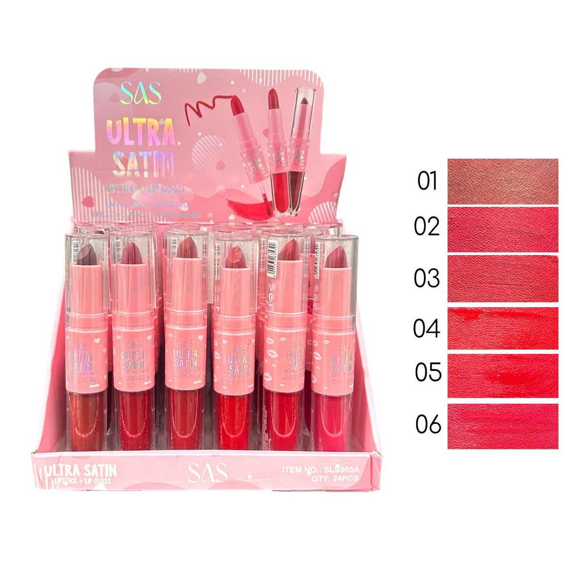 DUO LABIAL EN BARRA Y LIQUIDO ULTRA SATIN SAS