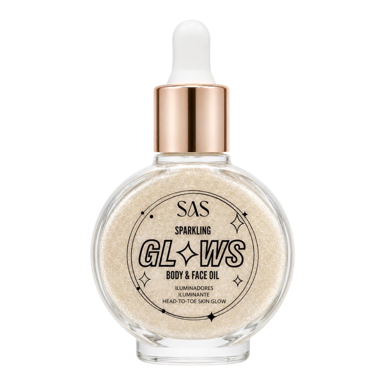 ILUMINADOR GOTERO BODY & FACE OIL SPARKLING GLOWS 13ML SAS