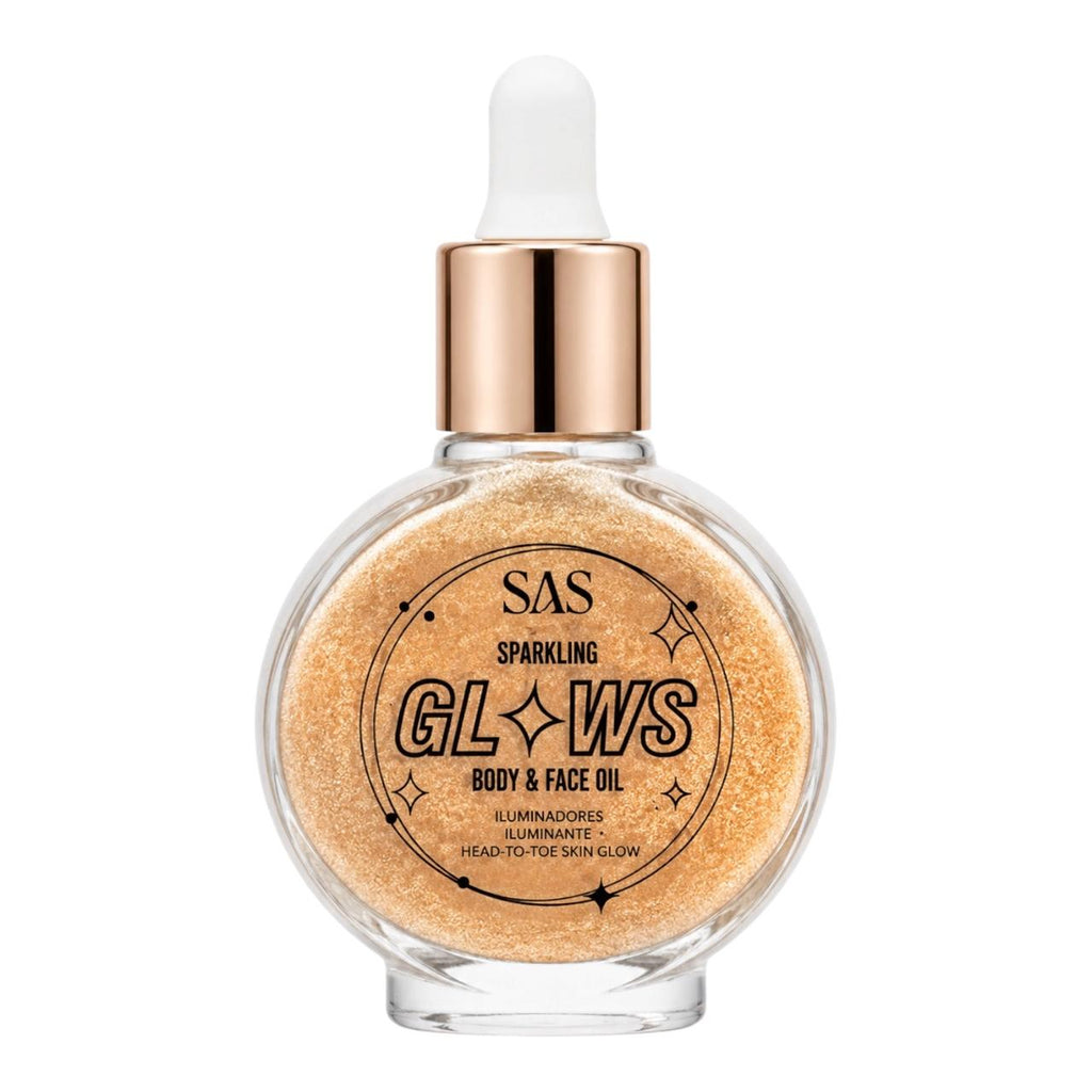 ILUMINADOR GOTERO BODY & FACE OIL SPARKLING GLOWS 13ML SAS