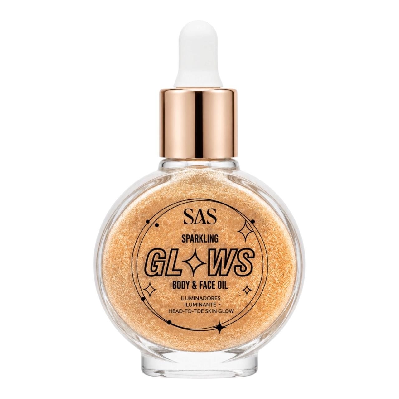 ILUMINADOR GOTERO BODY & FACE OIL SPARKLING GLOWS 13ML SAS
