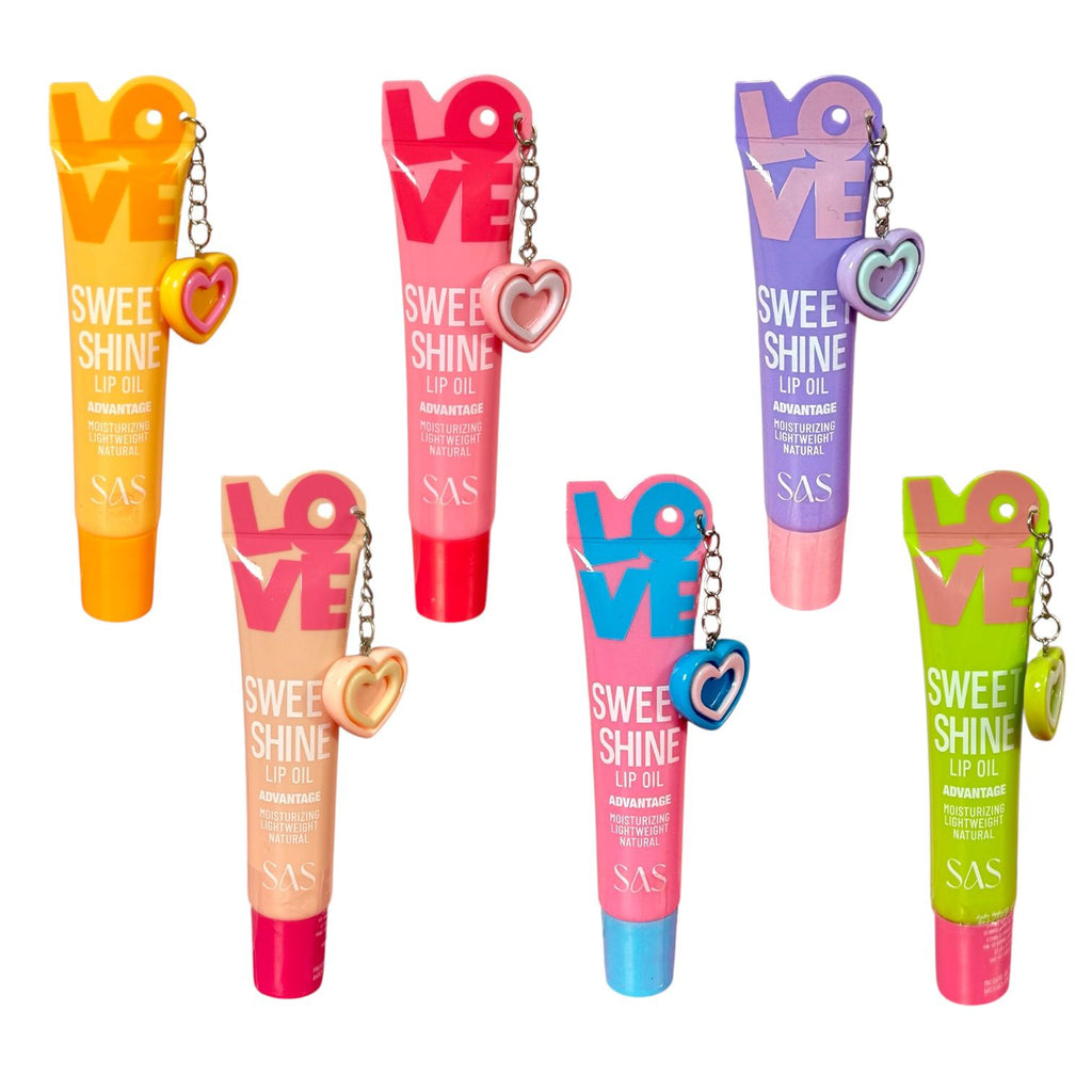 BRILLO GLOSS LOVE SWEET SHINE LLAVERO CORAZON SAS