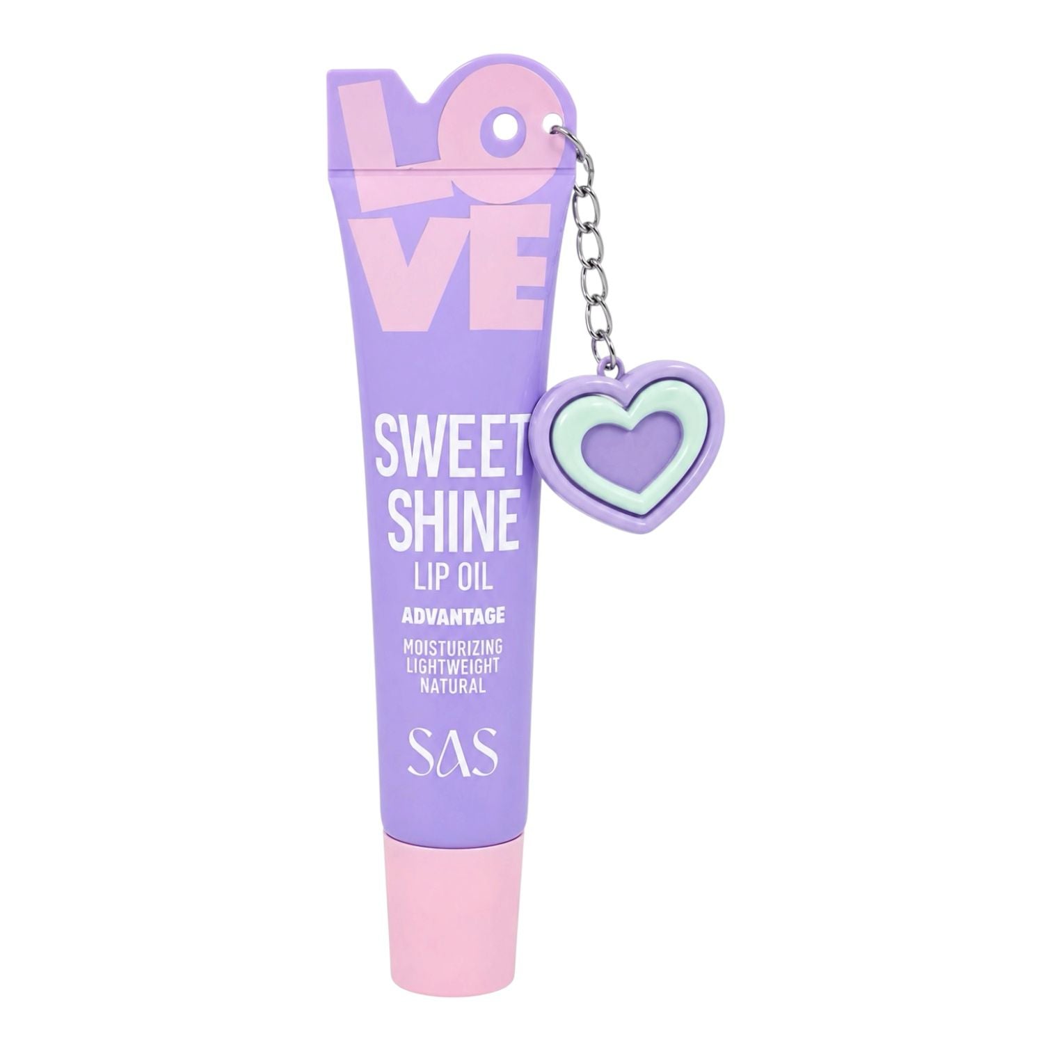BRILLO GLOSS LOVE SWEET SHINE LLAVERO CORAZON SAS