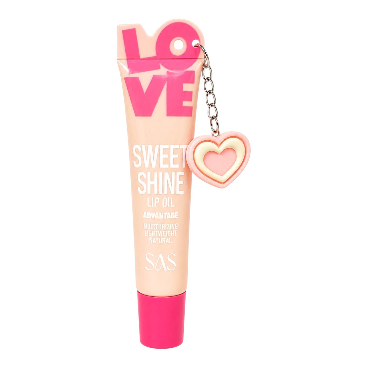 BRILLO GLOSS LOVE SWEET SHINE LLAVERO CORAZON SAS