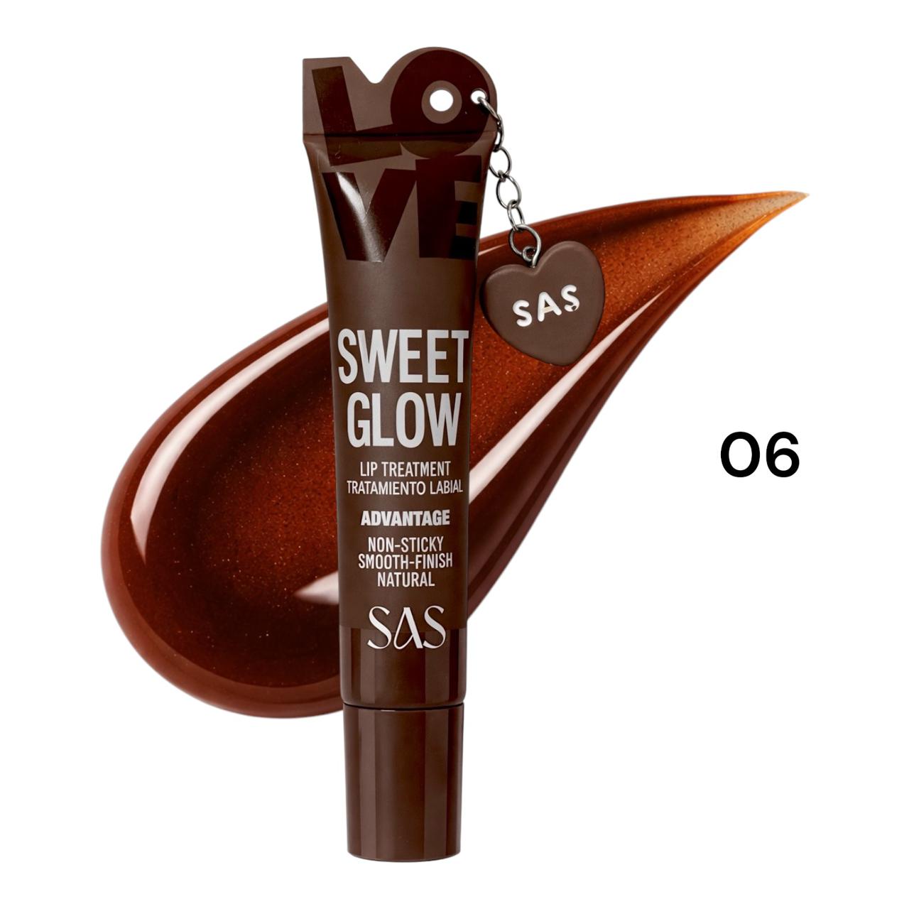 BRILLO GLOSS CON COLOR LOVE SWEET GLOW LLAVERO CORAZON SAS