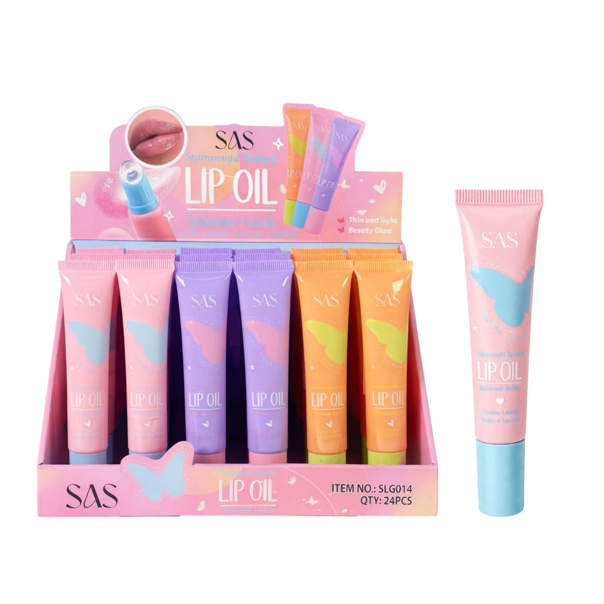 BRILLO GLOSS SHIMMER MENTOLADO MARIPOSA SAS