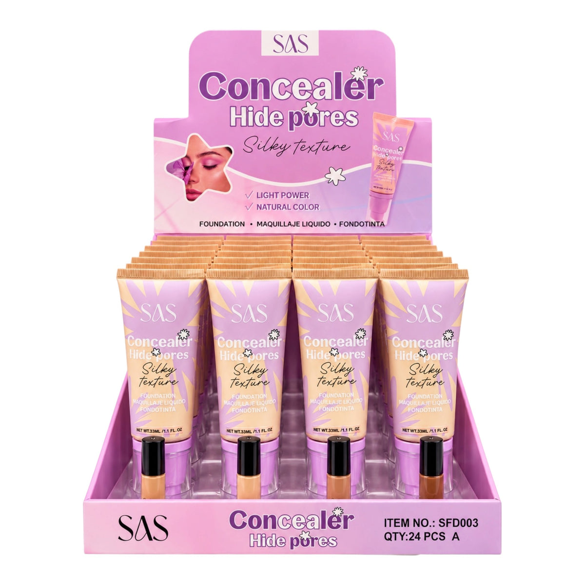 BASE LIQUIDA SILKY TEXTURE 33ML SAS