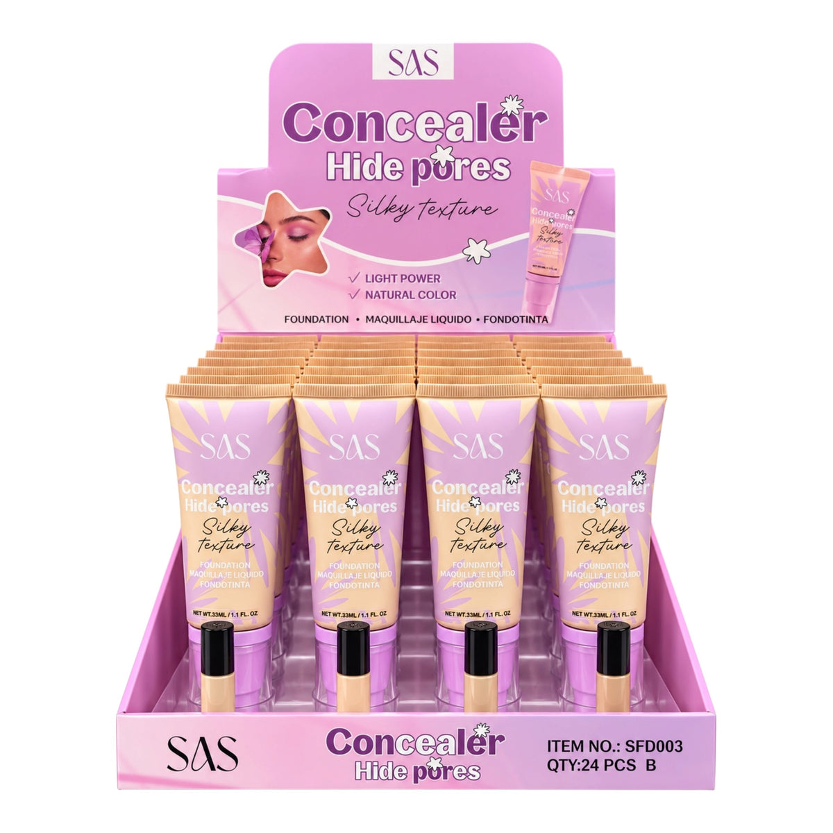 BASE LIQUIDA SILKY TEXTURE 33ML SAS
