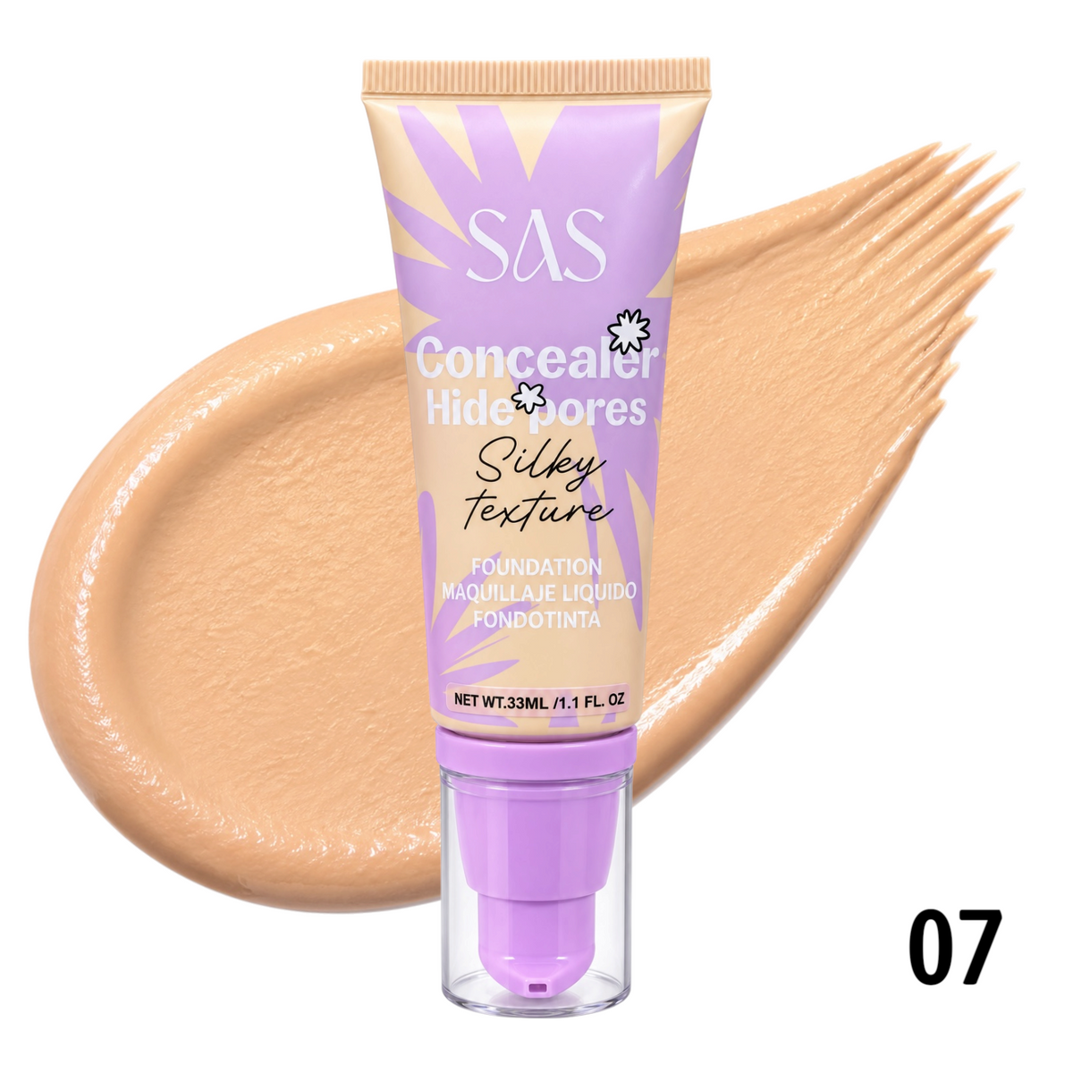 BASE LIQUIDA SILKY TEXTURE 33ML SAS
