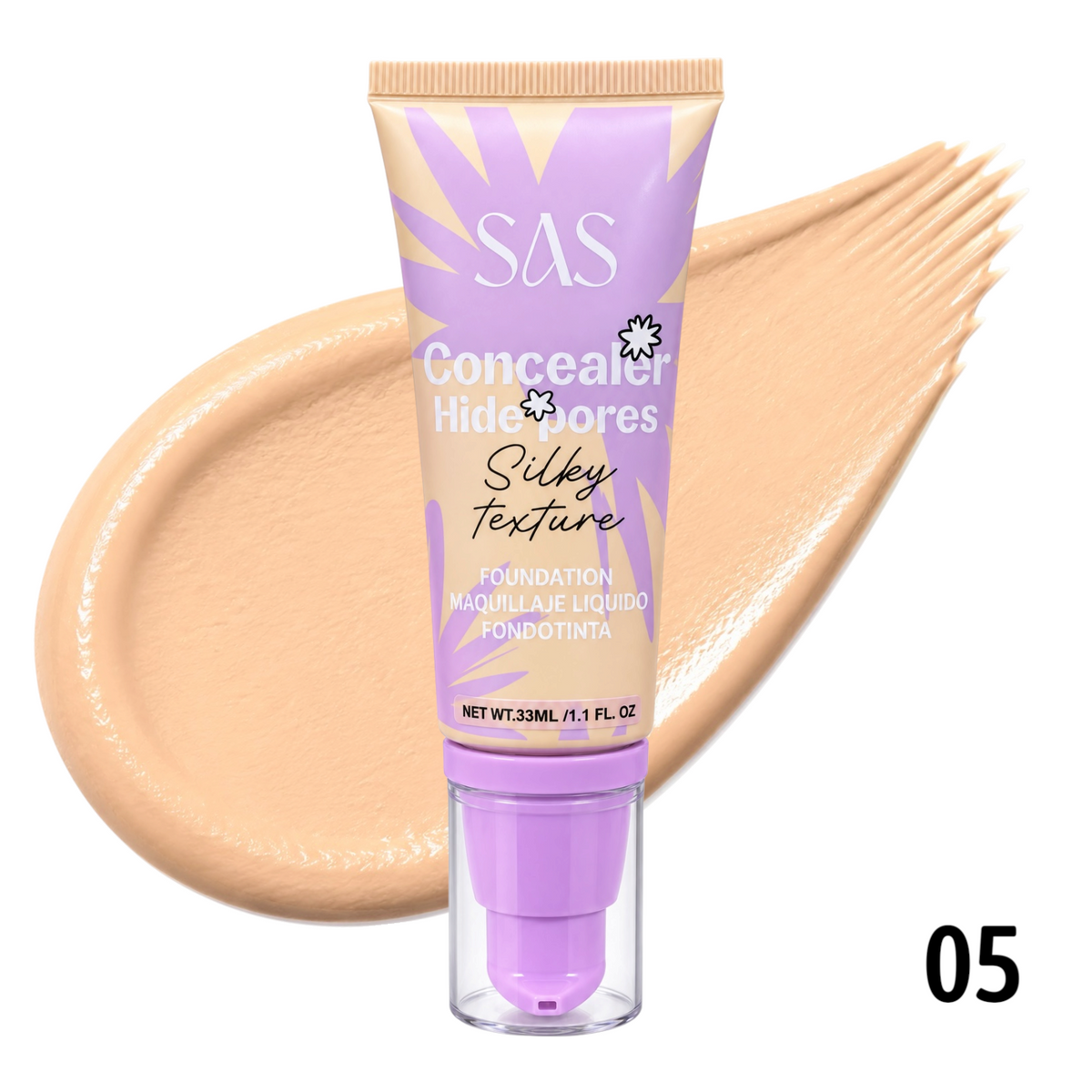 BASE LIQUIDA SILKY TEXTURE 33ML SAS