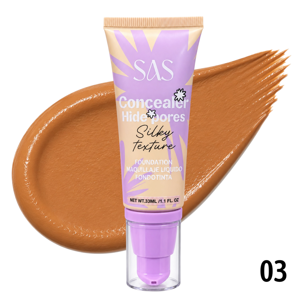 BASE LIQUIDA SILKY TEXTURE 33ML SAS